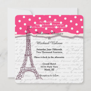 Paris Romance Wedding Invitation