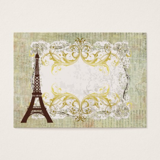 Paris Romantic Vintage Table Business Card