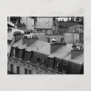 Paris Rooftops Postcard