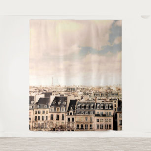 Paris Rooftops View   Wall Mural Backdrop Tapestry