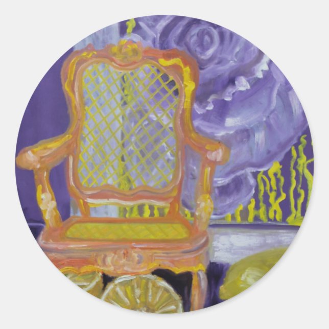 PARIS ROSE CLASSIC ROUND STICKER (Front)