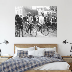 Paris-Roubaix Cycling Race 1907 Colour Redux Canvas Print