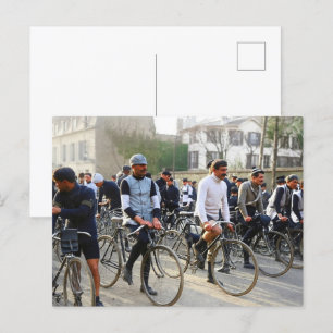 Paris-Roubaix Cycling Race 1907 Colour Redux Postcard