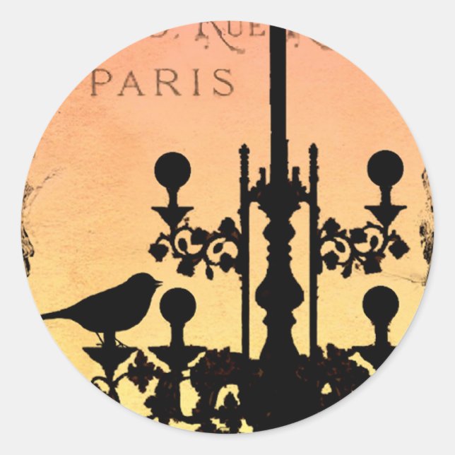 *PaRiS RoYaLe HaPPy STiCKieS* Classic Round Sticker (Front)