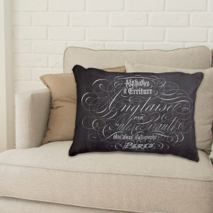 Paris rustic country chalkboard French Scripts Decorative Cushion