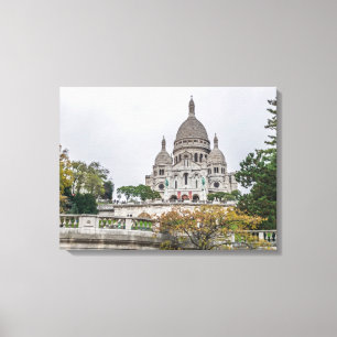 Paris Sacre Coeur Basilica view canvas print
