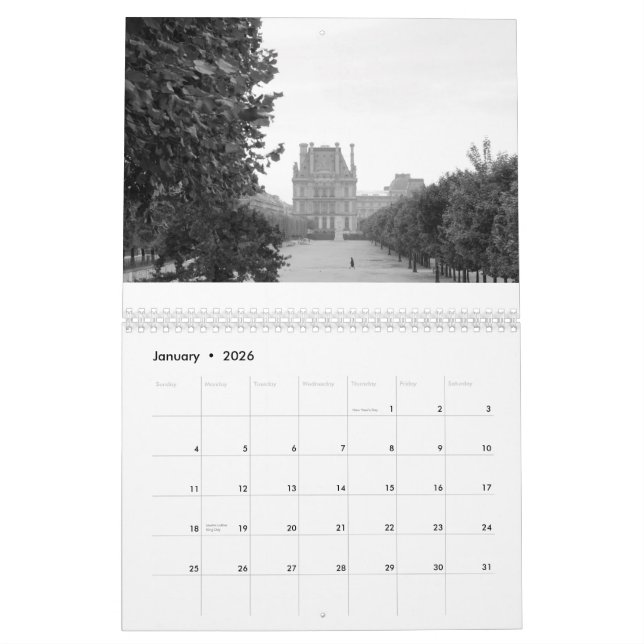 Paris - Scenes of the City Calendar (Jan 2026)