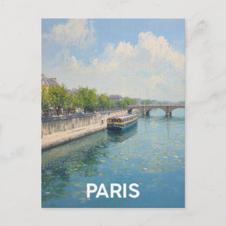 Paris Seine Postcard