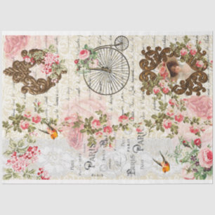 Paris Shabby Chic French Ephemera Victorian Women Tissue Paper