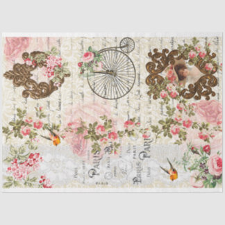 Paris Shabby Chic French Ephemera Victorian Women Tissue Paper
