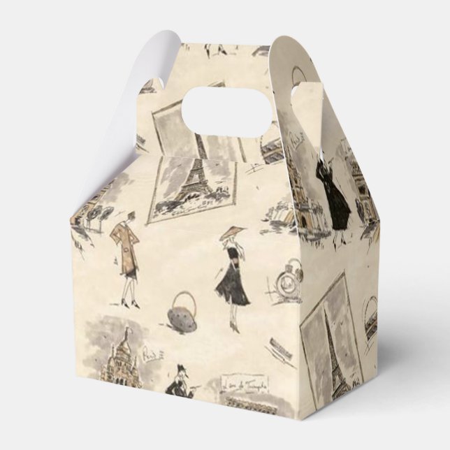 Paris Sights 1 Favour Box (Front Side)