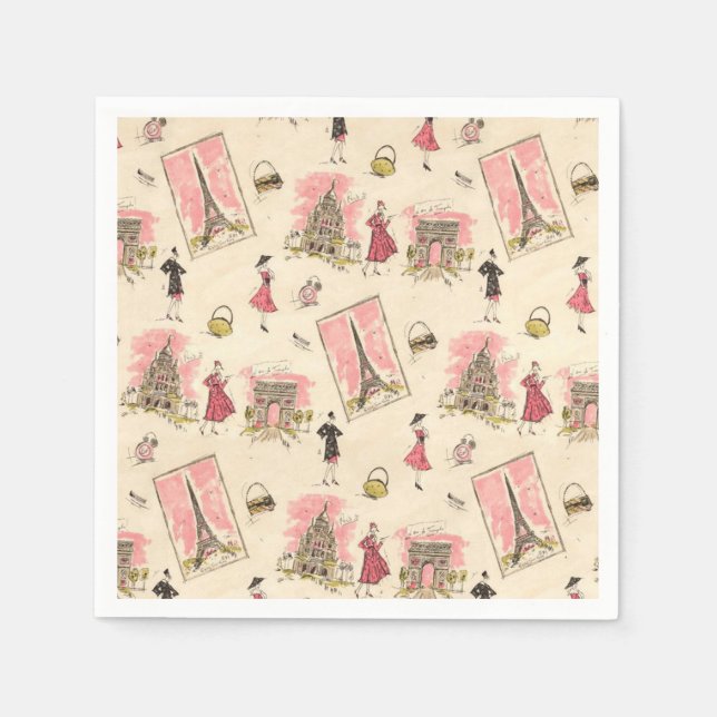 Paris Sights 2 Napkin (Front)