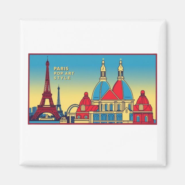 Paris Skyline 1 Magnet (Front)