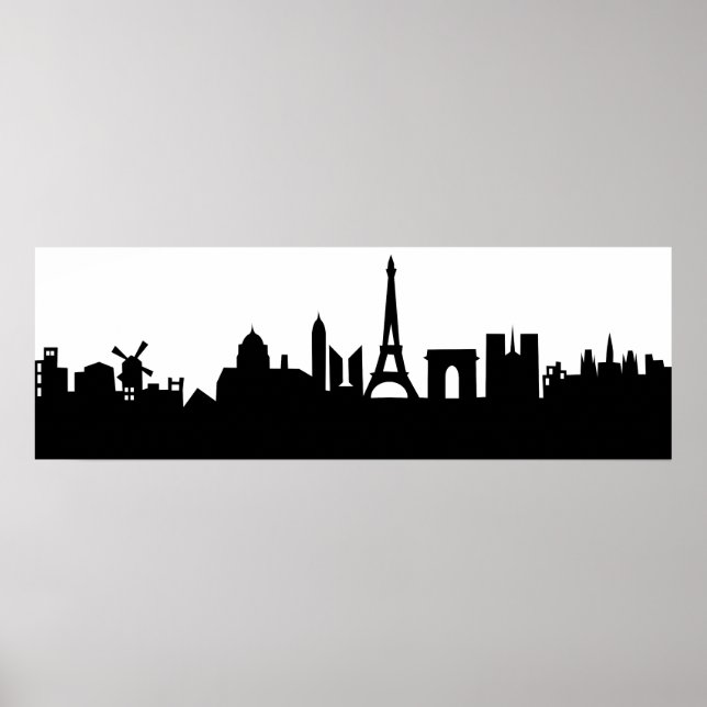paris skyline deco poster (Front)