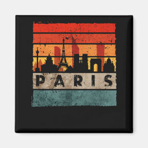 Paris Skyline Eiffel Tower France Souvenir Paris Magnet