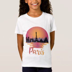 Paris Skyline - France Travel T-Shirt