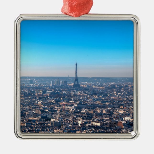 Paris Skyline Metal Tree Decoration (Front)