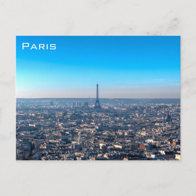 Paris Skyline Postcard (Front)