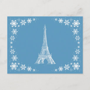 Paris Snow French Postcard