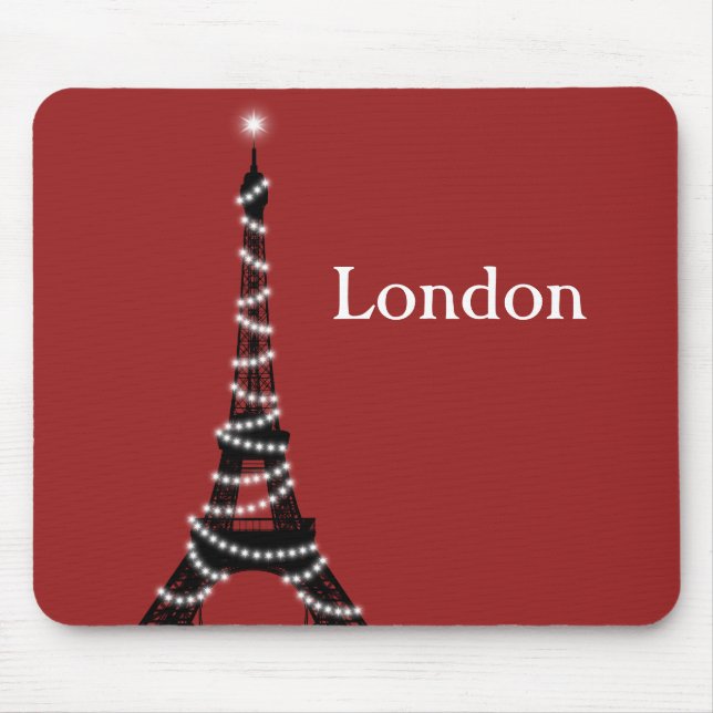 Paris Sparkles Everywhere Mouse Pad (Front)