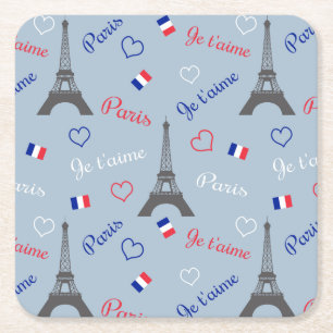 Paris Square Paper Coaster