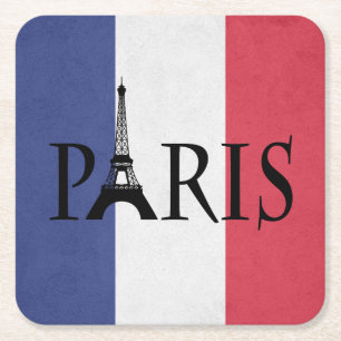 Paris Square Paper Coaster