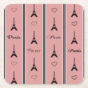Paris Square Paper Coaster