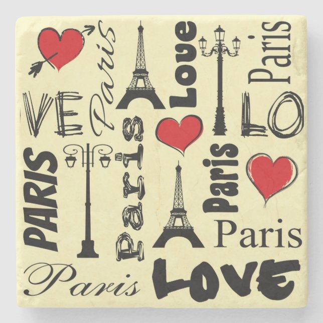 Paris Stone Coaster (Front)