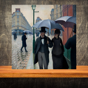 Paris Street in Rainy Weather - Gustave Caillebot Tile