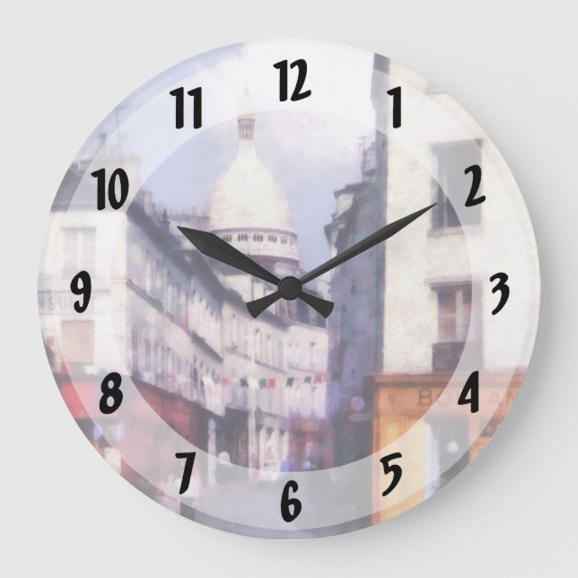 Paris Street Large Clock (Front)