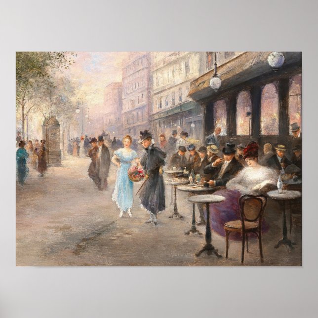 Paris Street Old Art Poster (Front)