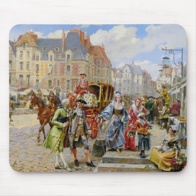 Paris street painting mousepad (Front)