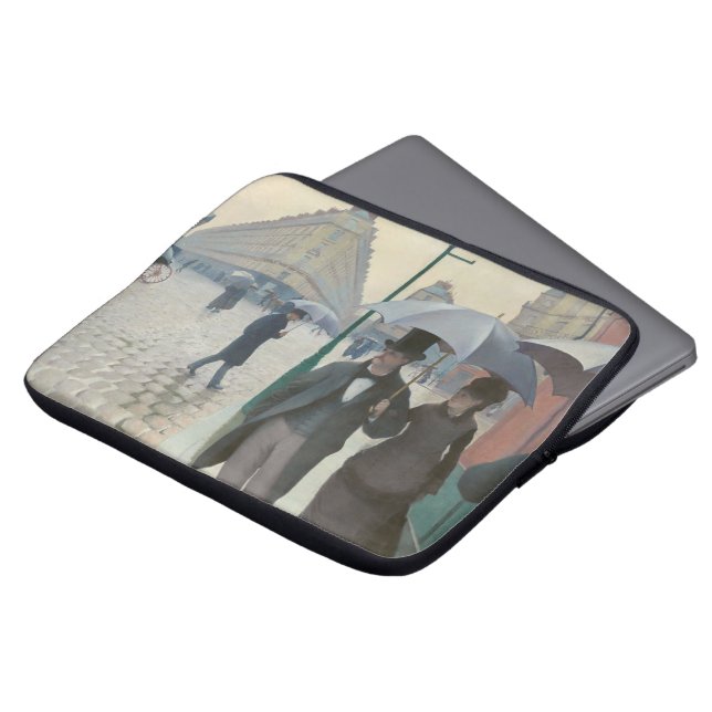 Paris Street; Rainy Day AKA Paris: A Rainy Day Laptop Sleeve (Front Top)