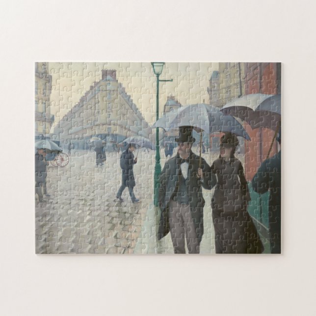 Paris Street; Rainy Day by Caillebotte Jigsaw Puzzle (Horizontal)