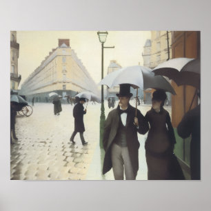 Paris Street, Rainy Day by Caillebotte Poster