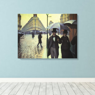 Paris Street Rainy Day by Gustave Caillebotte Canvas Print