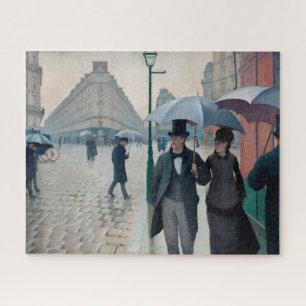 Paris Street Rainy Day by Gustave Caillebotte Jigsaw Puzzle