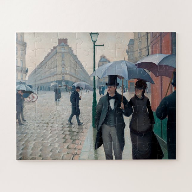 Paris Street Rainy Day by Gustave Caillebotte Jigsaw Puzzle (Horizontal)