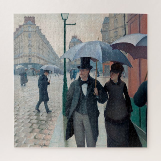 Paris Street Rainy Day by Gustave Caillebotte Jigsaw Puzzle (Vertical)
