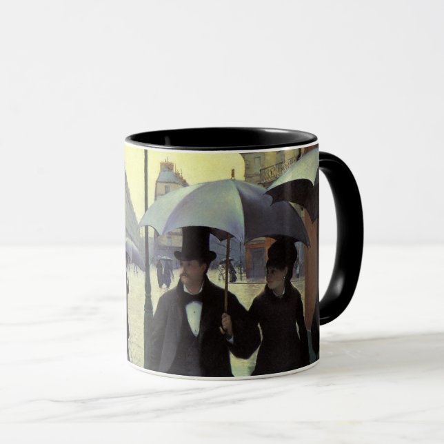 Paris Street Rainy Day by Gustave Caillebotte Mug (Front Right)
