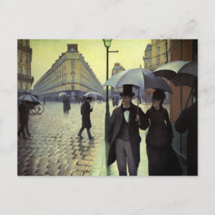 Paris Street Rainy Day by Gustave Caillebotte Postcard