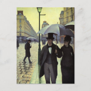 Paris Street Rainy Day by Gustave Caillebotte Postcard