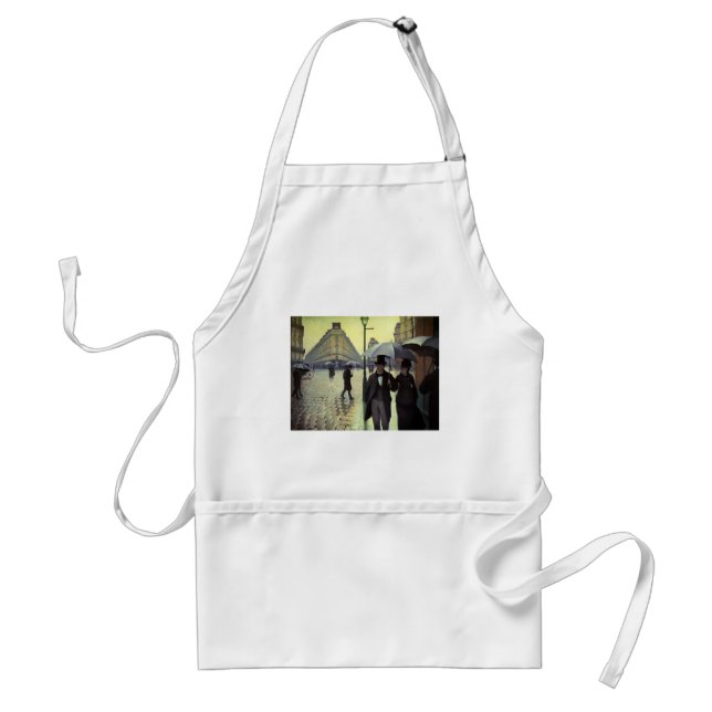Paris Street Rainy Day by Gustave Caillebotte Standard Apron (Front)