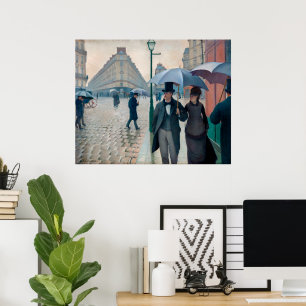 Paris Street Rainy Day Gustave Caillebotte Poster