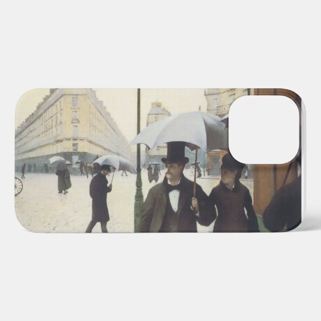 Paris Street Rainy Day iPhone Case (Back Horizontal)
