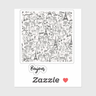 Paris Street Scene Bonjour by © Cathy Thompson