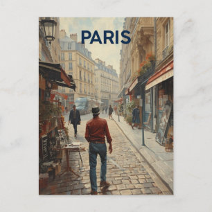 Paris Streets Postcard