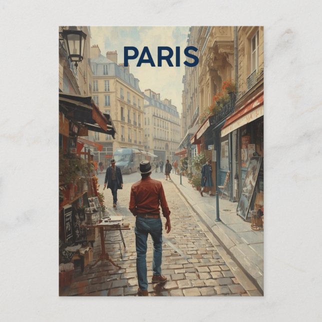 Paris Streets Postcard (Front)