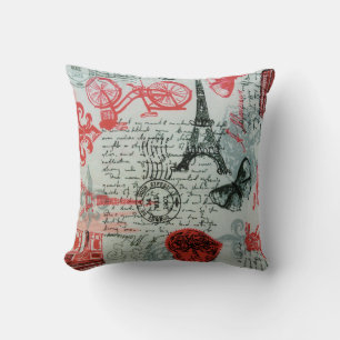 "Paris Style" Throw Pillow 16" x 16"