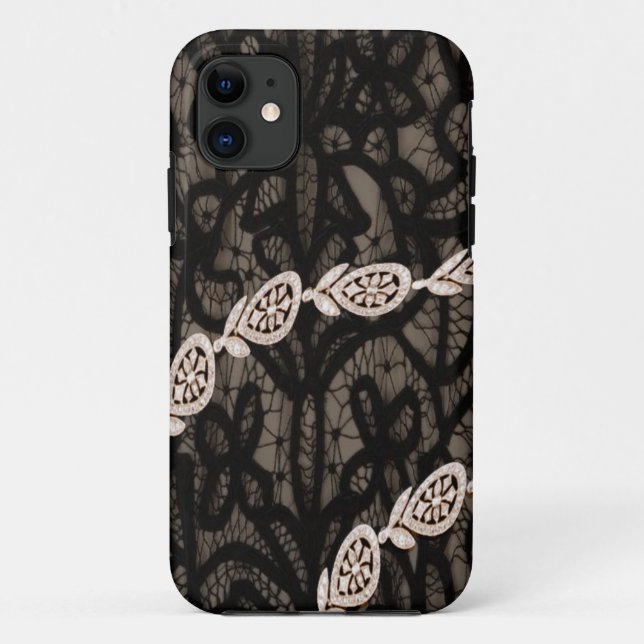 Paris Style v2 diamonds Case-Mate iPhone Case (Back)